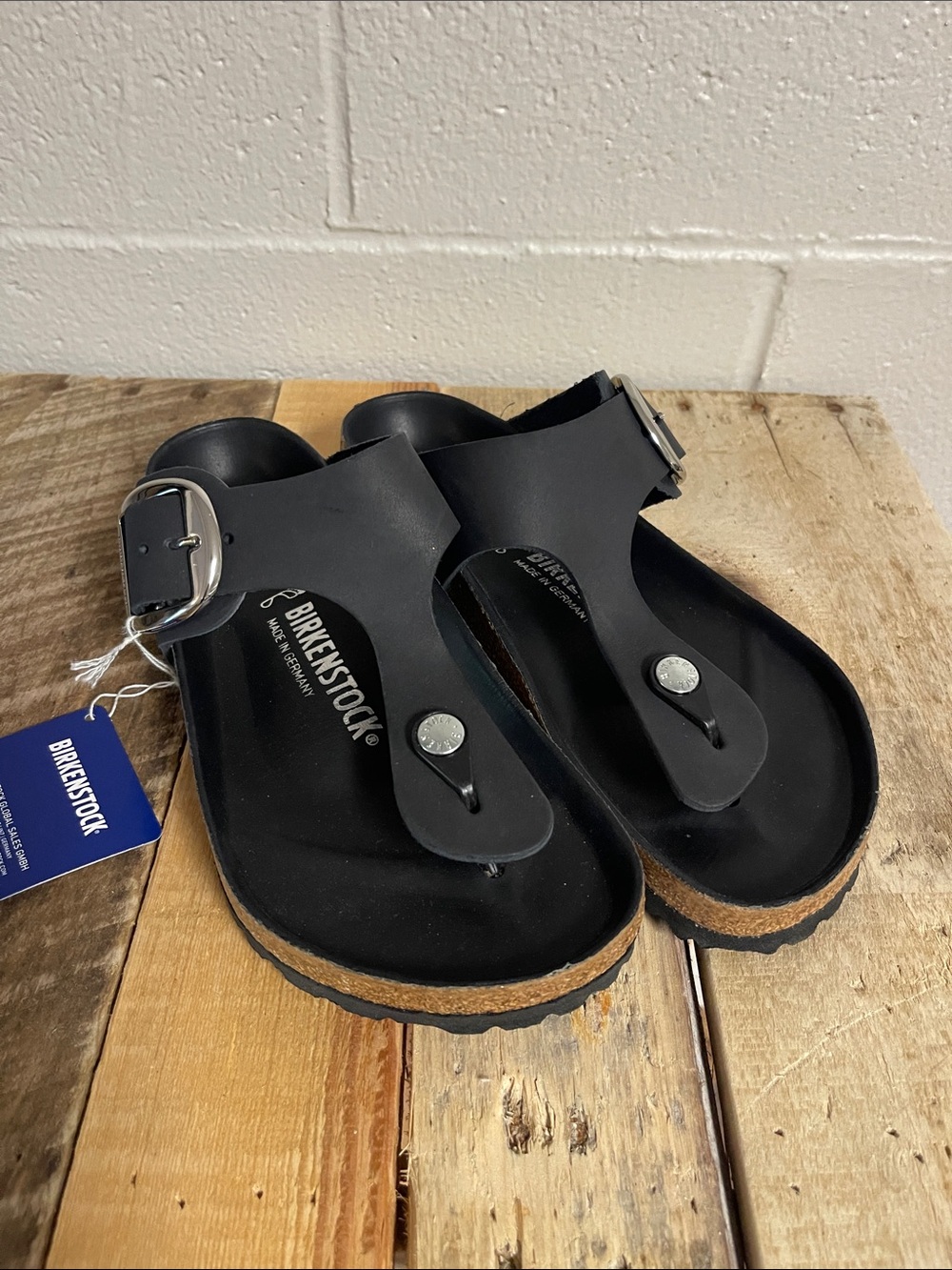 Birkenstock Black Gizeh Toe-Post Sandals